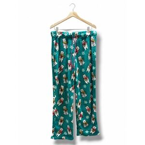 Secret Treasures Polar Bear Fleece Pajama Pants‎ Teal Holiday Lounge M 8-10